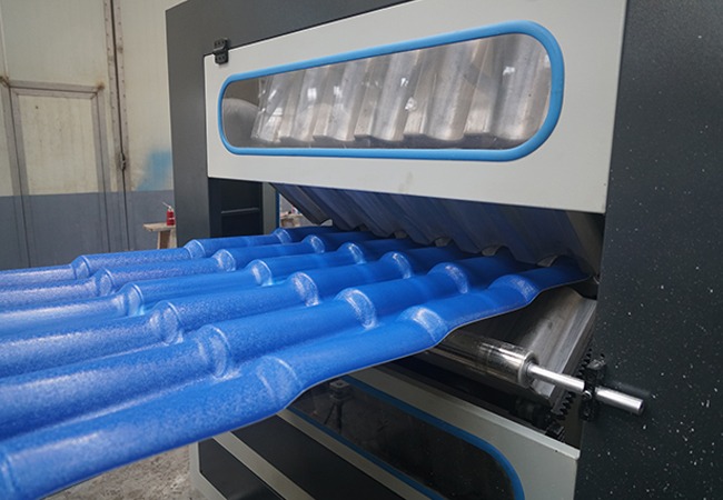 PVC+ASAPMMA corrugatedglazed roof tile production line - Plastic Extrusion Production Line - runleadmachine.com