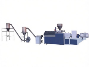 PVC wood plastic pelletizing production line - Washing And Recycling Production - runleadmachine.com